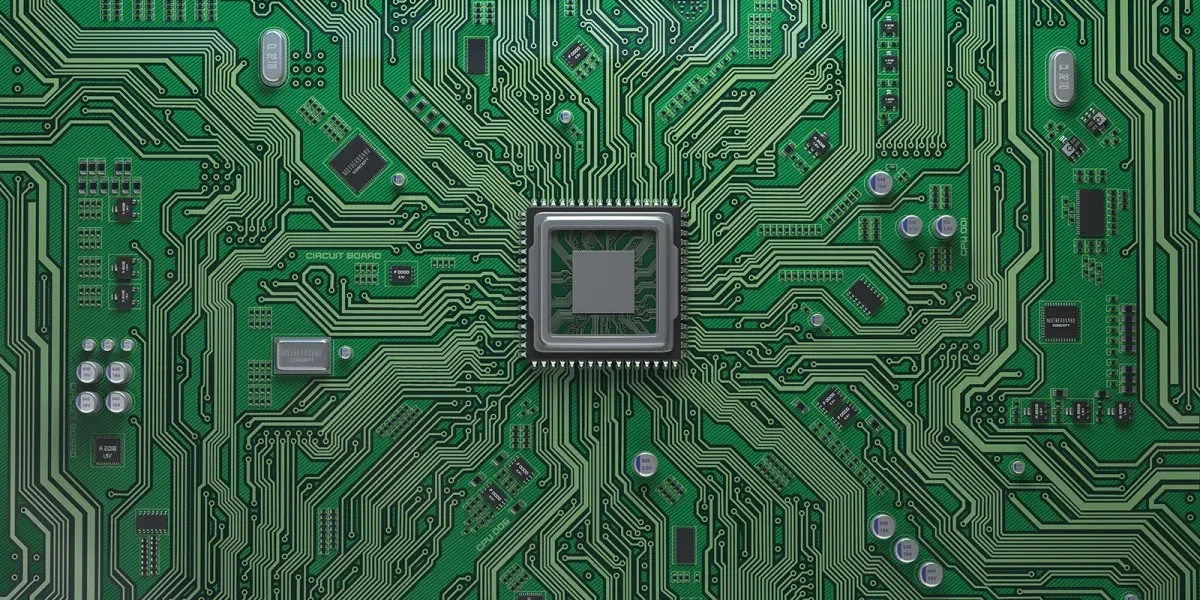 View of a microchip