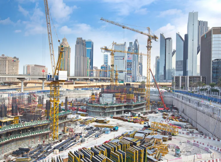 Construction site in Dubai