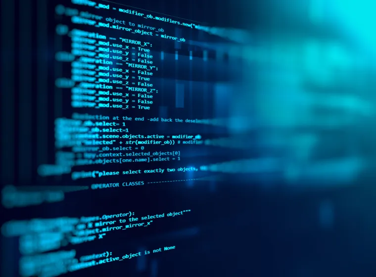 Programming code abstract technology background
