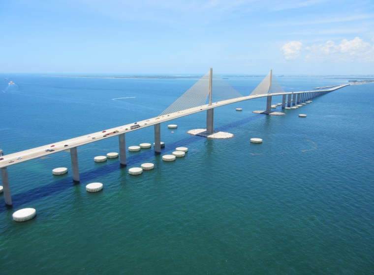 Skyway Bridge Tampa Bay Florida