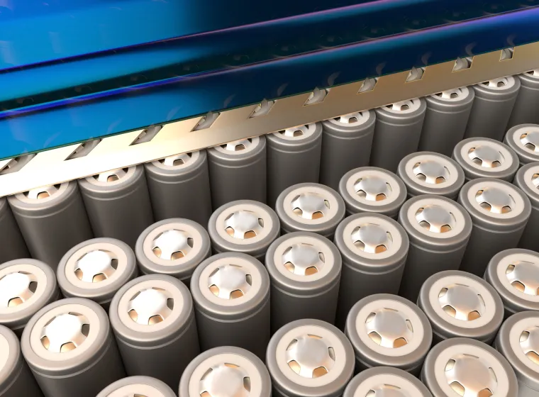 Batteries in industrial setting