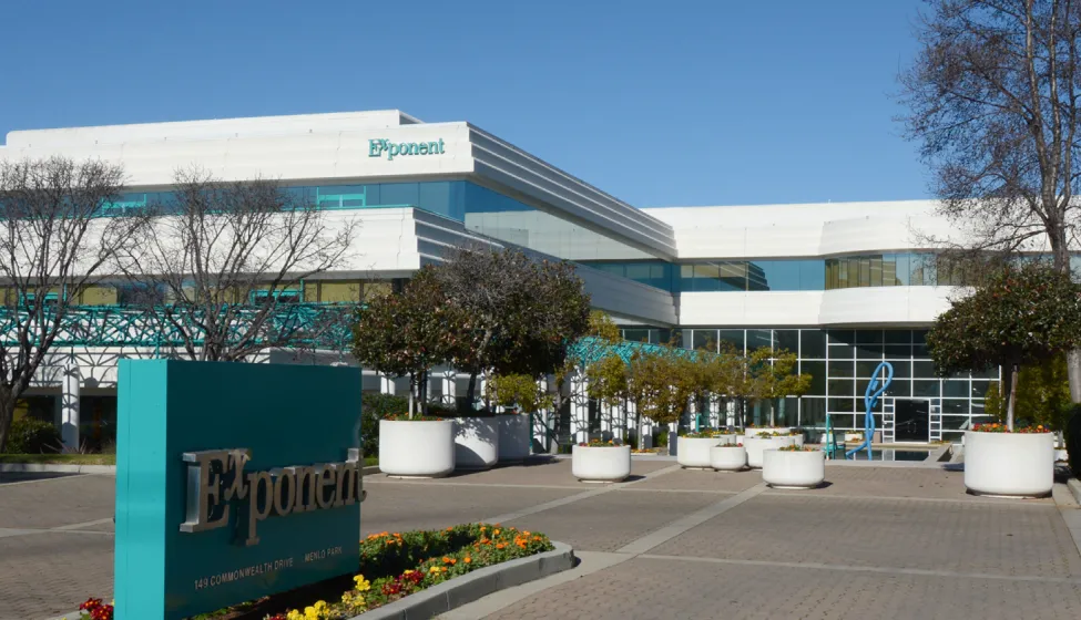 Exponent headquarters, in Menlo Park, CA, a premier global engineering and scientific consulting firm that delivers breakthrough insights.