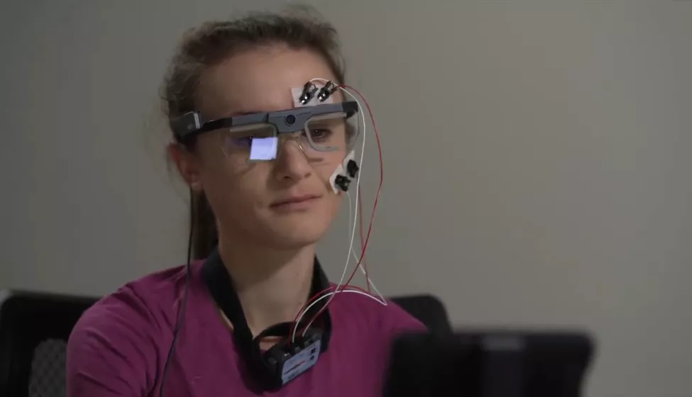 Woman participating in consumer products testing