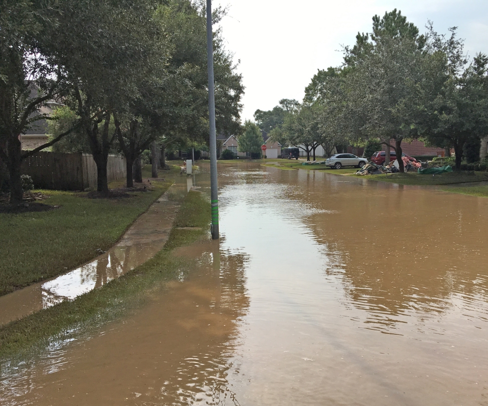 Flooded Neighborhood after Hurricane Harvey