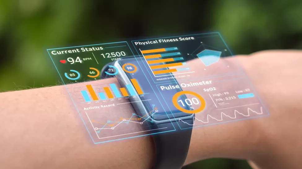 Smartwatch with a holographic display