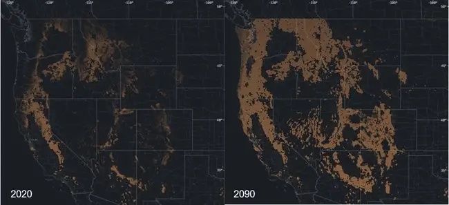 fire risks to forests in western us