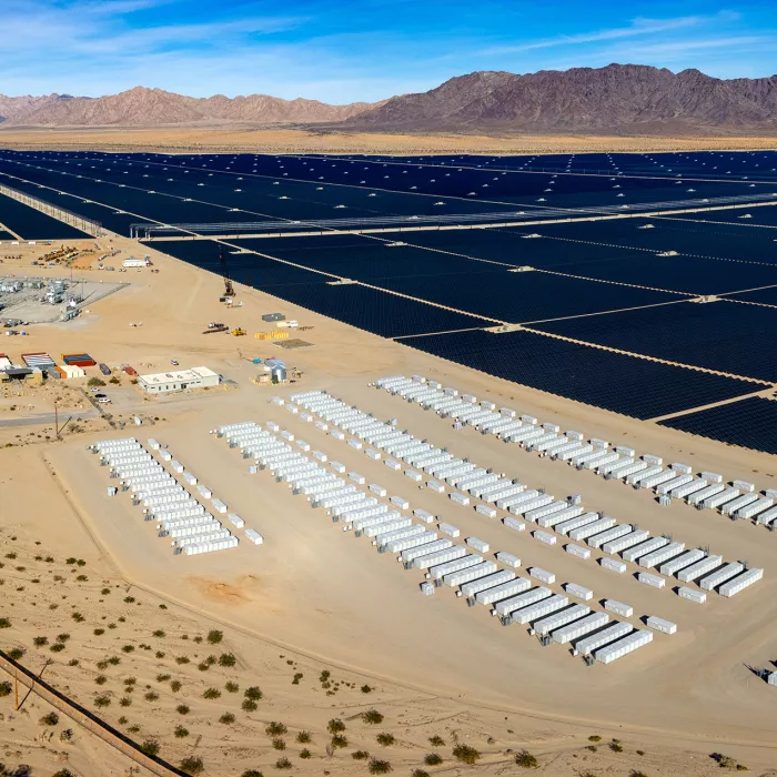 Aerial View Of Solar Plant