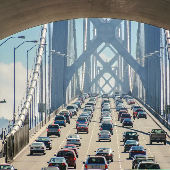 Bay bridge of San Francisco, USA