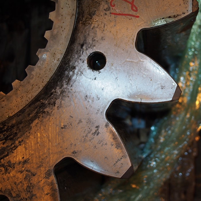 corroded gear - materials corrosion