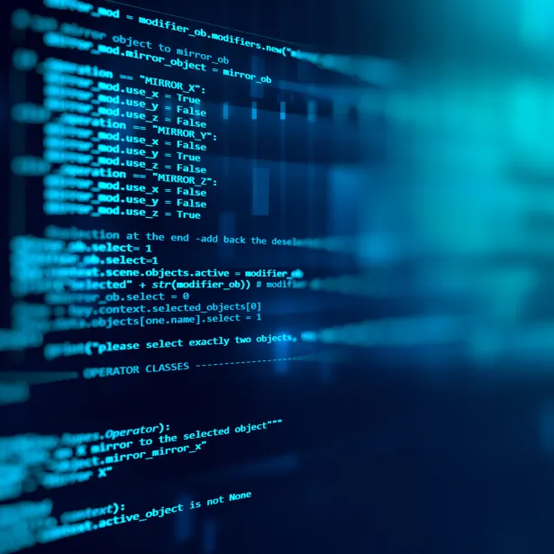 Programming code abstract technology background