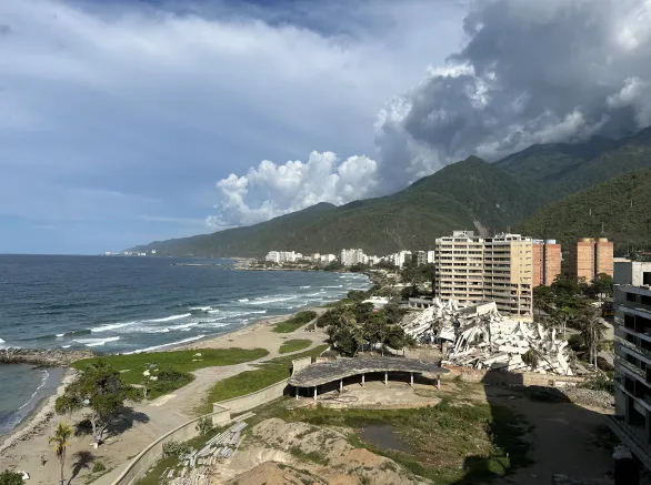 Caraballeda coastline from top of Hotel Melia Caribe