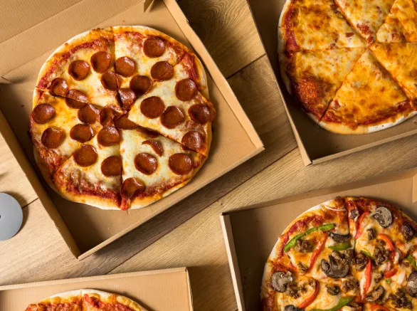 Take Out Pizza in a Box Ready to Eat