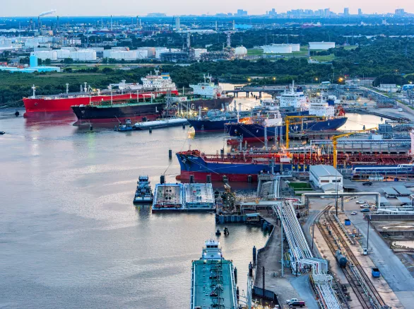 LPG Tankers in Port