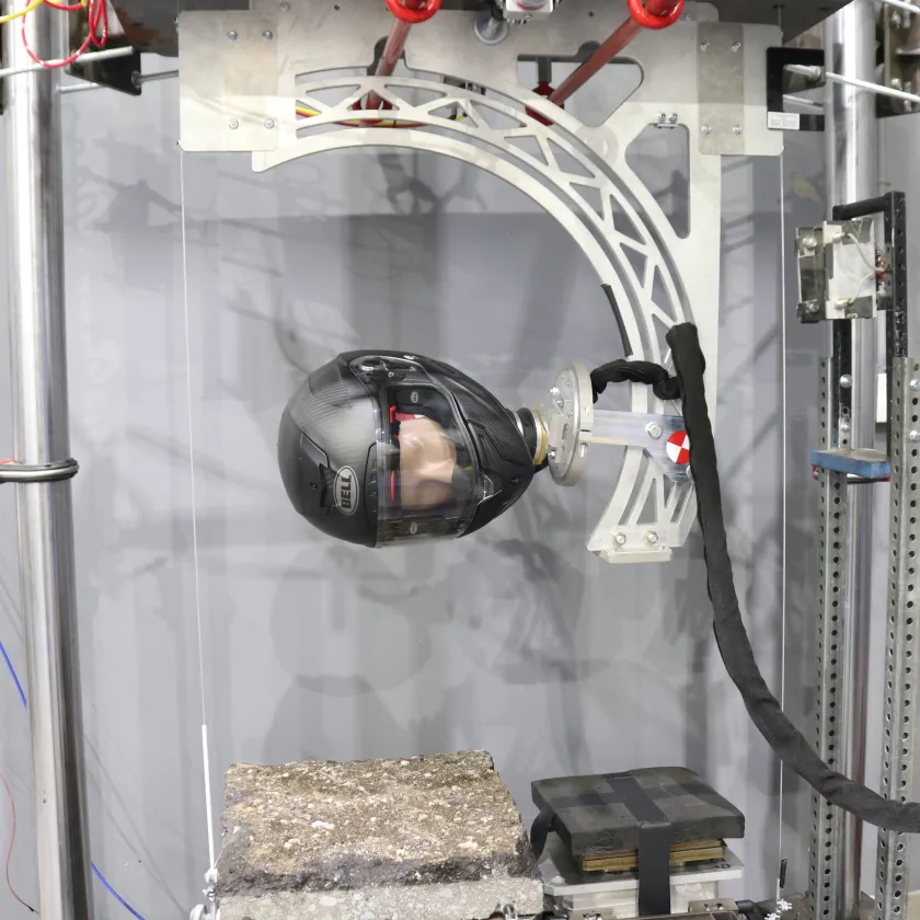 Helmet drop testing