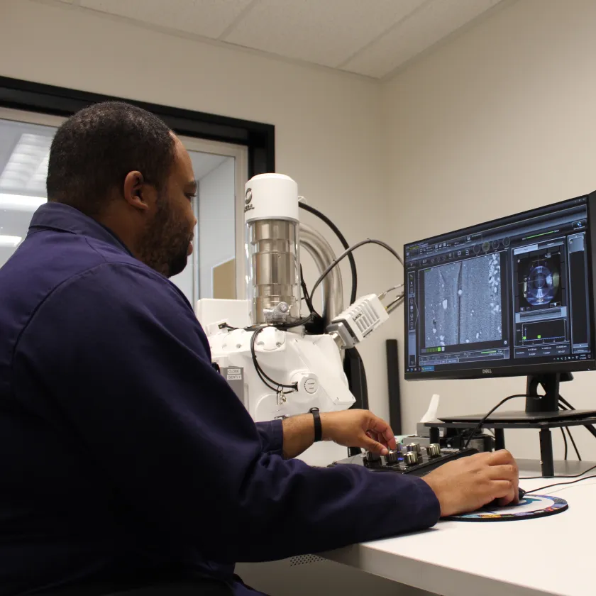 Seattle Lab Scientist on Desktop