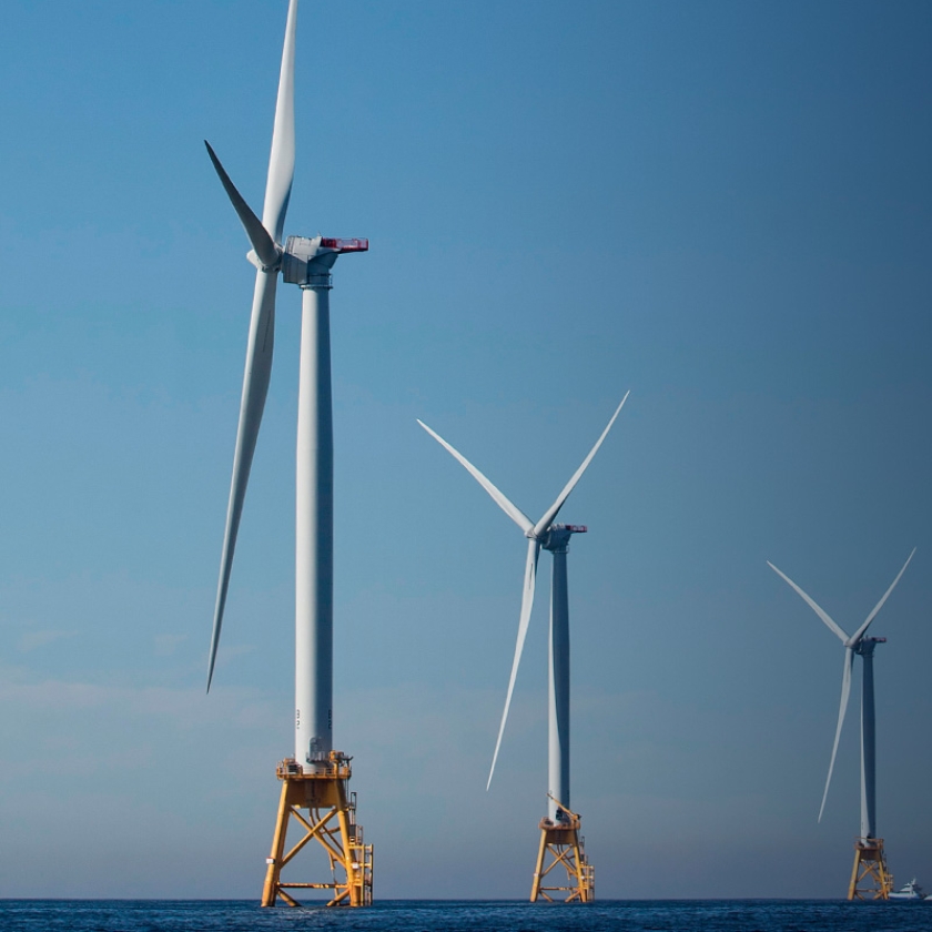 wind farm on ocean - energy