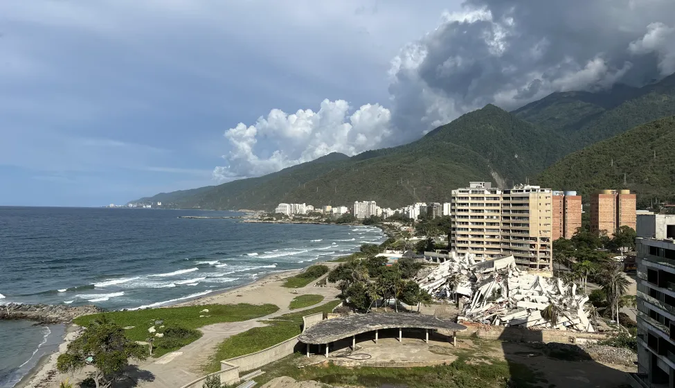 Caraballeda coastline from top of Hotel Melia Caribe