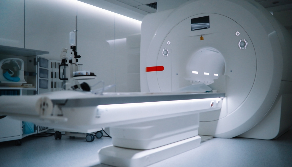 CT scanner equipment in the hospital