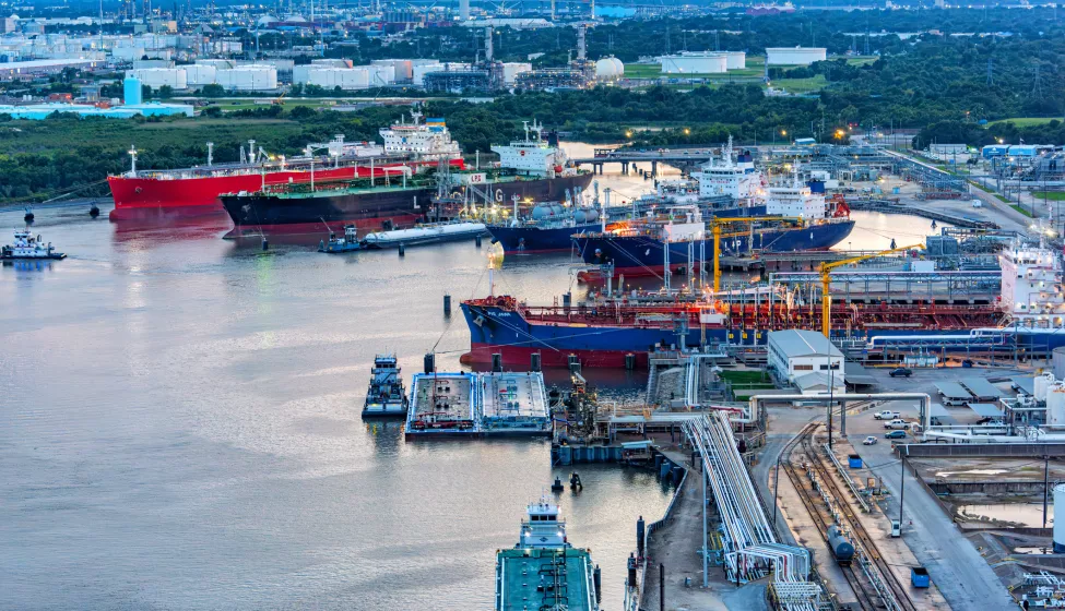 LPG Tankers in Port