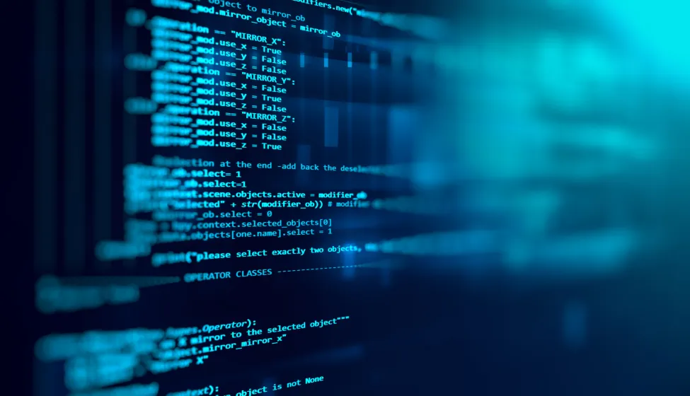 Programming code abstract technology background