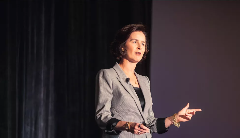 Catherine Corrigan speaking at Advancing Excellence 2022