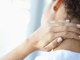 Neck Pain Women Holding