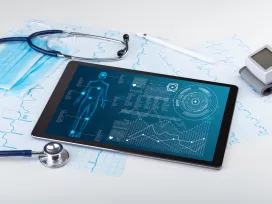 Medical full body screening software on tablet