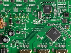 A close up of a computer motherboard