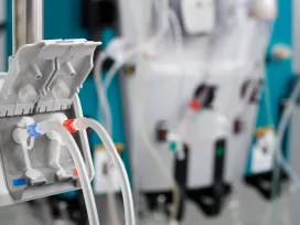 Hemodialysis Bloodline Tubes In Dialysis Machine