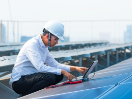 Renewable Energy Solar Panels Technician Engineer Equipment