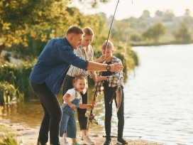 Family fishing